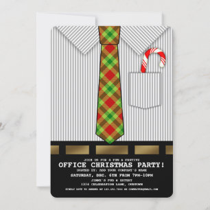Invitación divertida de la fiesta de Navidades de 