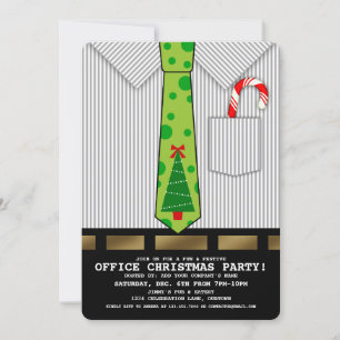 Invitación divertida de la fiesta de Navidades de