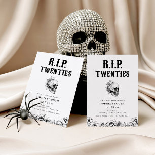 Invitación divertida de RIP Veinteañero para cumpl