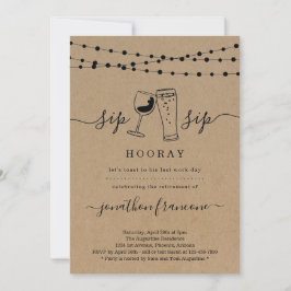 Invitación divertida del partido de retiro