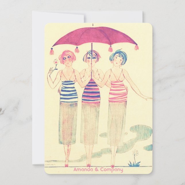 Invitación Divertida ducha de novia (Anverso)