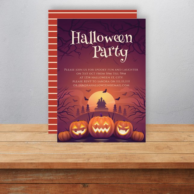 Invitación Divertida espeluznante fiesta de halloween (Subido por el creador)