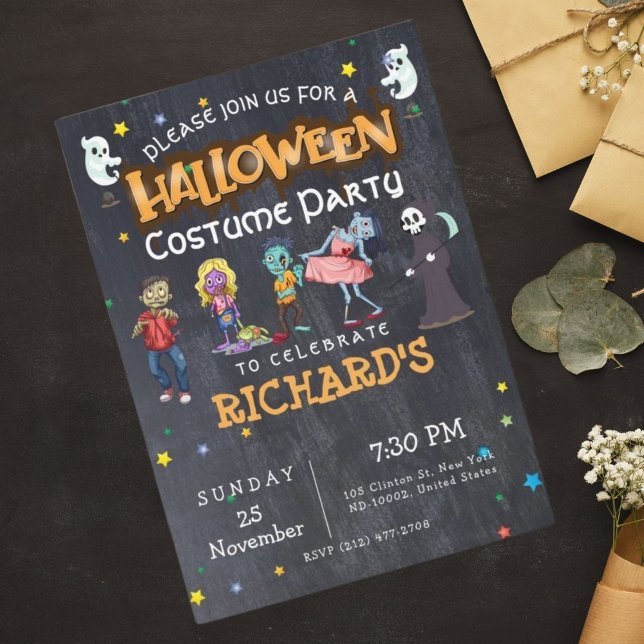 Invitación Divertida fiesta de cumpleaños de disfraces de Hal (Subido por el creador)