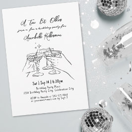 Invitación Divertida fiesta de cumpleaños de Martini Adulto