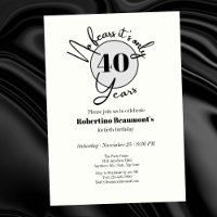 Divertida fiesta de cumpleaños número 40 sin miedo