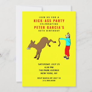 Invitación Divertida fiesta de cumpleaños para adultos