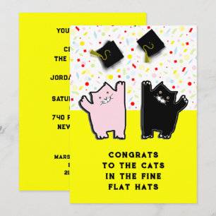 Invitación Divertida fiesta de graduación