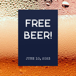 Invitación Divertida fiesta de graduación de cerveza libre 20