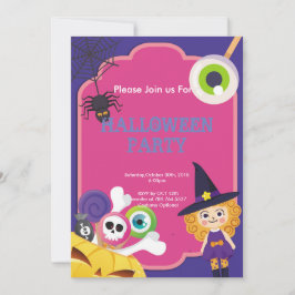 Invitación divertida fiesta de Halloween