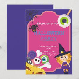 Invitación divertida fiesta de Halloween