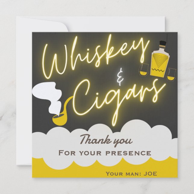 Invitación Divertida fiesta de solteros (Anverso)