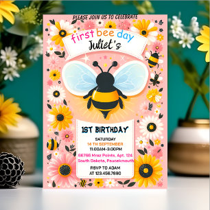 Invitación divertida margarita primavera Amarillo primer día