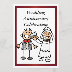 Invitación divertida para aniversario de bodas