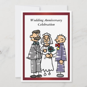 Invitación divertida para aniversario de bodas