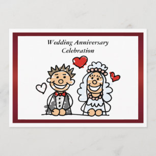 Invitación divertida para aniversario de bodas
