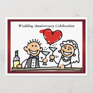 Invitación divertida para aniversario de bodas