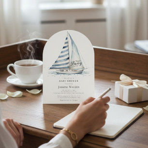 invitación divertida para baby shower Nauti Bouy n