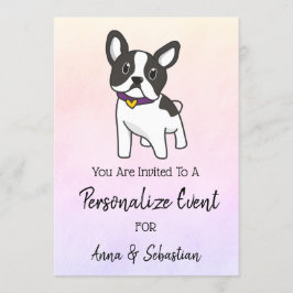 *~* Invitación Divertida para Evento de Bulldog Fr
