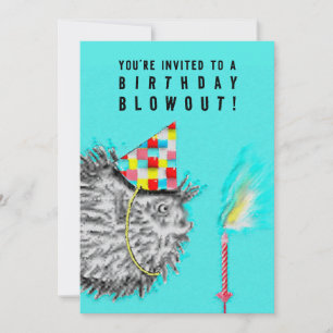 Invitación divertida para fiesta de cumpleaños