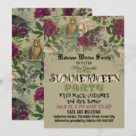 Invitación divertida para la fiesta de brujas de S