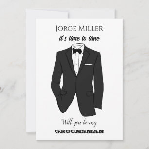 Invitación Divertida para Padrino de Boda