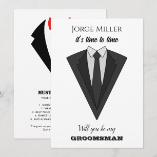 Invitación Divertida para Padrino de Boda