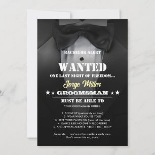 Invitación Divertida para Padrino de Boda