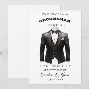 Invitación Divertida para Padrino de Boda