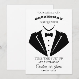 Invitación Divertida para Padrino de Boda