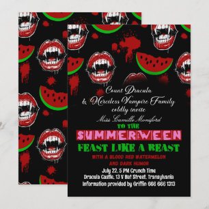 Invitación divertida para una fiesta de vampiros e