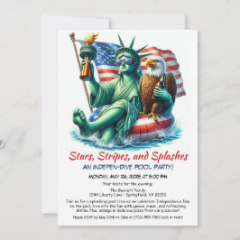 Invitación divertida para una fiesta en la piscina