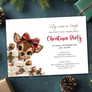 Invitación divertida para una fiesta navideña con