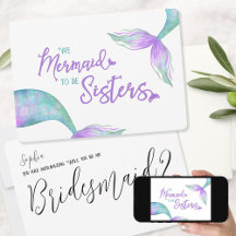Divertida Sirenita para ser hermana Bridesmaid