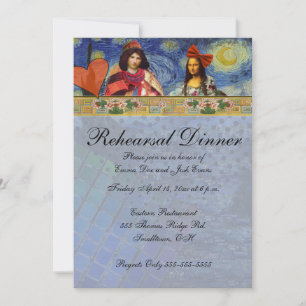 Invitación divertida y caprichosa para la cena de