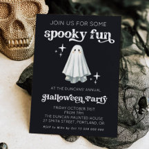 Invitación divertida y espeluznante de Halloween c