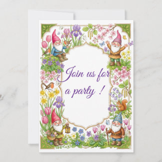 Invitación divertida y feliz para la fiesta de cum