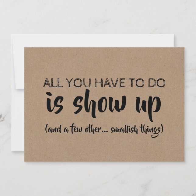 Invitación Divertida y graciosa dama de honor / propuesta de  (Anverso)