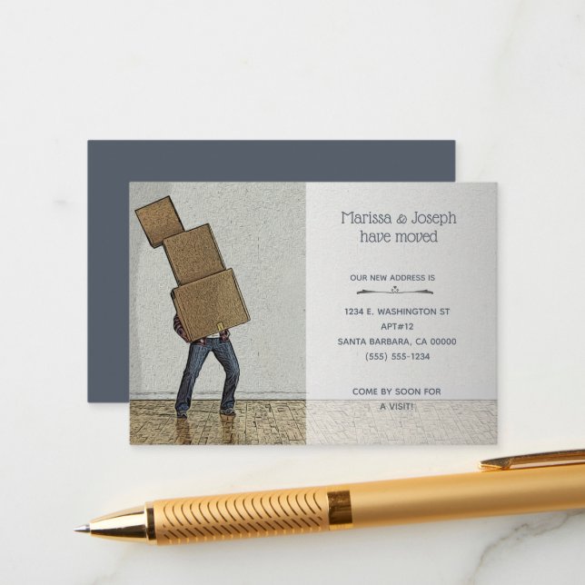 Invitación divertida y personalizada que hemos mov (Anverso/Reverso In Situ)