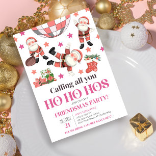 Invitación Divertidas damas Navidades de Noche Friendmas Fies