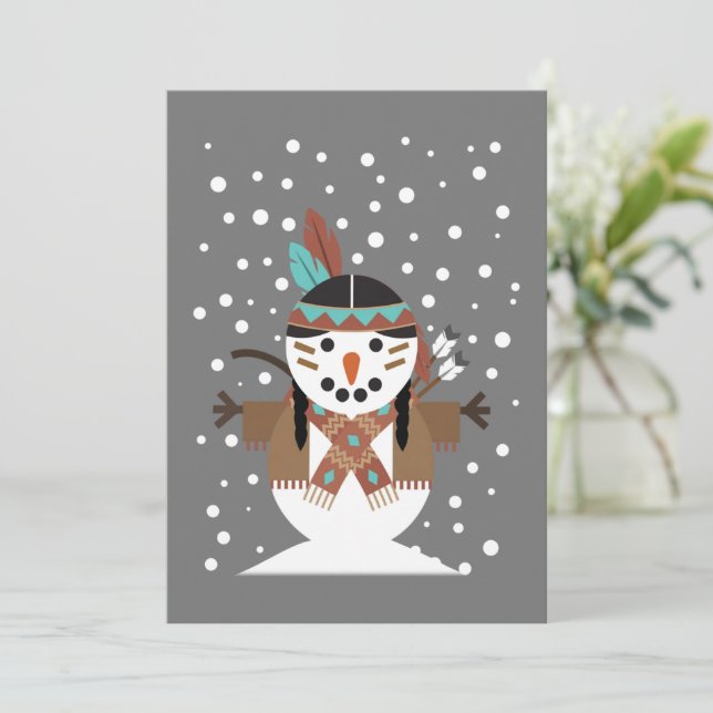Invitación Divertidas decoraciones de árboles de navidad nati (Anverso de pie)