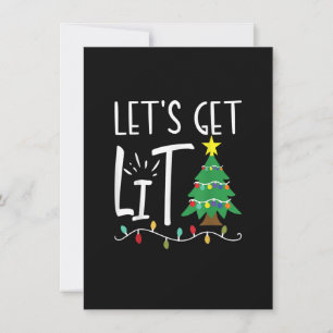 Invitación Divertidas luces de Navidad Consigamos adultos con