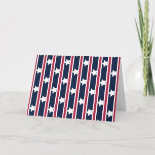 Invitación Divertidas y Elegantes Estrellas y Franjas Patriót