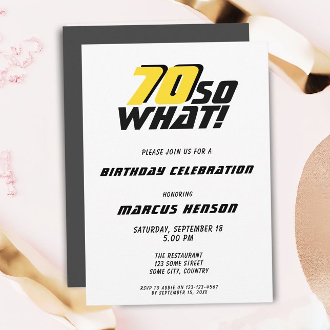 Invitación Divertido 70 y qué cita Cumpleaños 70  (Subido por el creador)