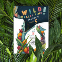 Divertido cocodrilo lagarto Dino Fiesta salvaje tr