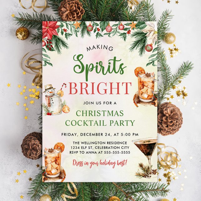 Invitación Divertido colorido haciendo Fiestas a los Navidade (Subido por el creador)