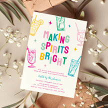 Divertido colorido haciendo Fiestas a los Navidade