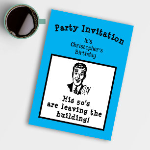 Invitación Divertido cumpleaños retro cualquier edad