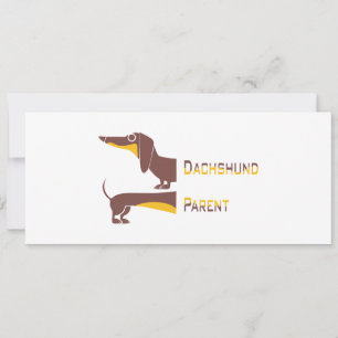 Invitación Divertido dachshund lindo para padres de perros la