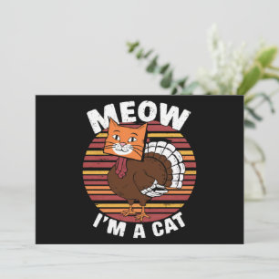 Invitación Divertido Día de Acción de Gracias Turquía falso g