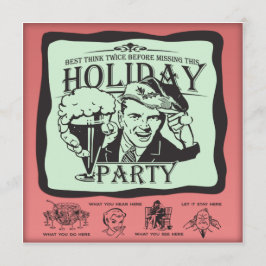 Invitación Divertido Día de Navidad Retro!